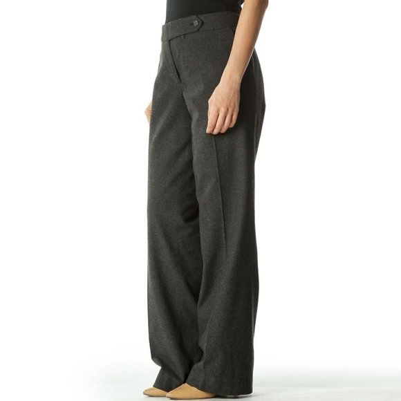 Calvin Klein Gray Straight Leg Trousers - Picture 2 of 3